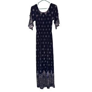 3/$20 Ace Fashion Black & White Maxi Dress